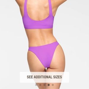 SKIMS SWIM CHEEKY TANGA BOTTOMS | VIOLET × 1 Unopened Packaging Brand New!